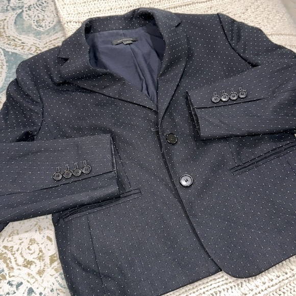 Ann Taylor Navy Blazer with Polka Dot print size 4 - Picture 6 of 6